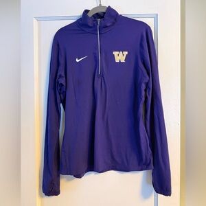 Nike Women's Purple Quarter-Zip Top University of Washington
